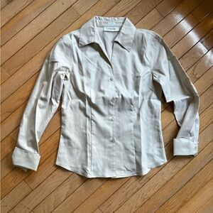 NWOT - Calvin Klein Light Tan Collared Shirt